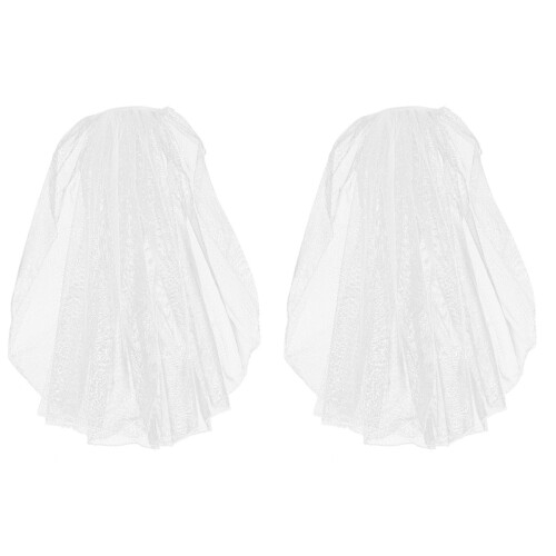 2 Pièces Voile De Coiffe Ornement Pour 1