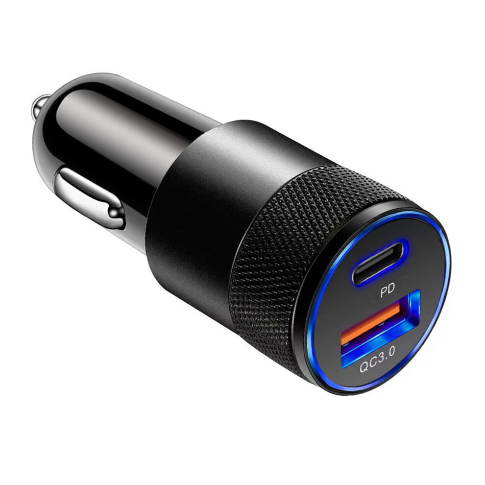 Car Phone Charging Adapter 3.1A Quick Charge Dual Usbc Ports Fast Car Charger 12V24v For Smartphones And Tablets 9339159507247