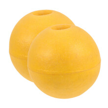 Fishing Buoy Foam Float Balls 2 Pcs  Visibility Yellow For Fishing Nets And Aquaculture Netting Durable