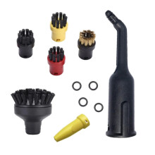 Steams Cleaner Replacement Brushes, Large & Small Rounds-Set 1