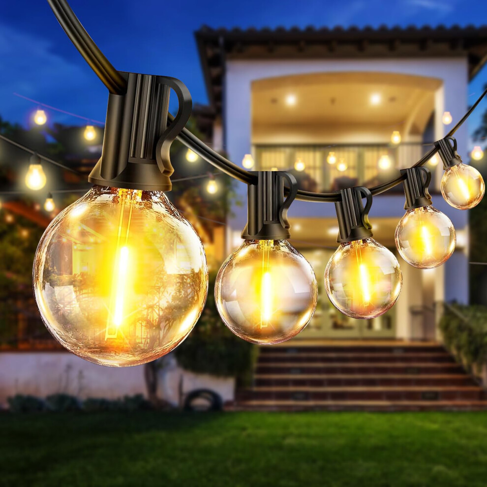 Eisaro Catena Luminosa Esterno, Outdoor G40led Luci Da Esterno Giardino 63Ft, 19M Luce Da Giardino Impermeabile 30+3 Lampadine Di Ricambio D 5008878091545
