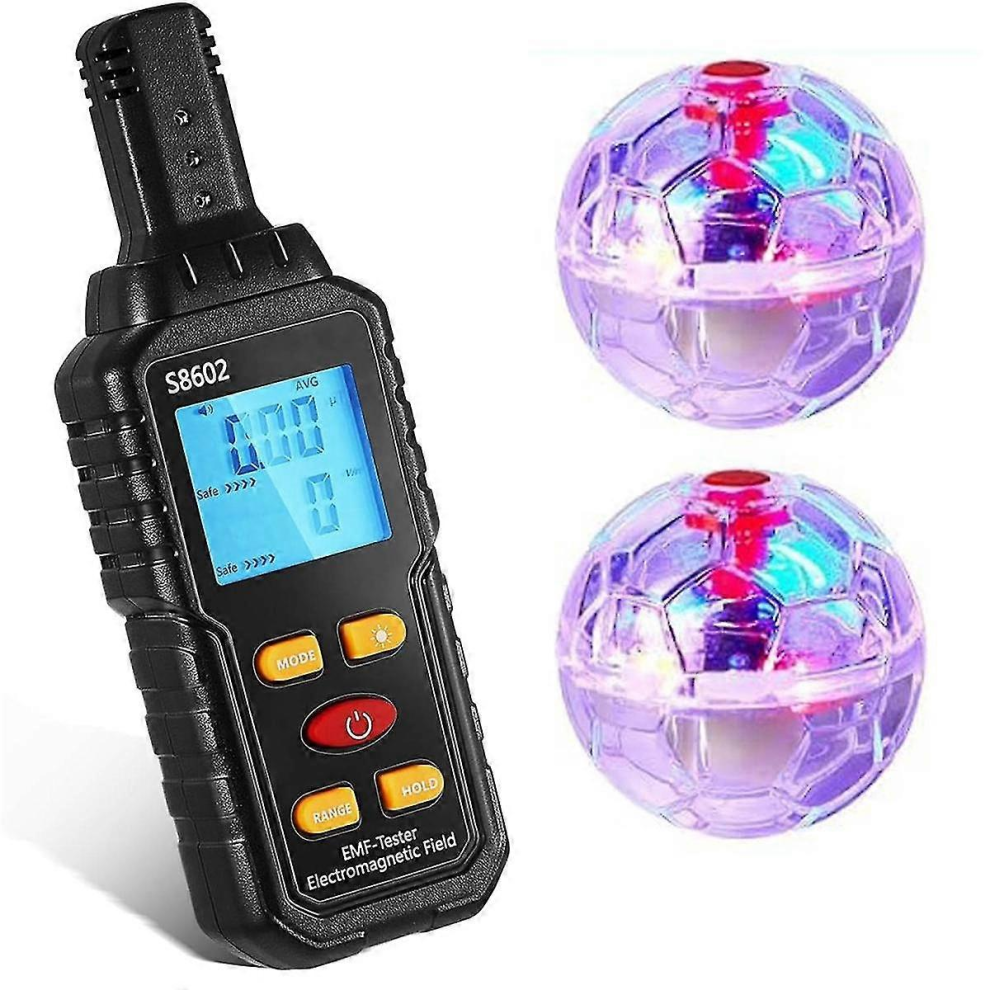 Ghost Equipment Kit, Emf Meter With 2 Motion Light Up Catballs, Emf Meter Detector Ghost Equipment 5008878093785