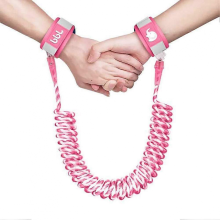 Toddler Safety Harness Walking Leash, Anti Lost Wrist Link, Child Leash Secure Harness(pink)