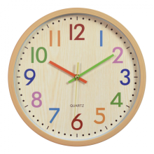 Children's Wall Clock, 12 Inch/30 Cm Children's Wall Clock With Silent Movement And Colorful Numbers, Non-ticking, Easy To Read, Home Accesso