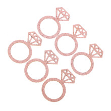 200Pcs Rose Gold Paper Confetti Hollow Design Wedding Party Decor