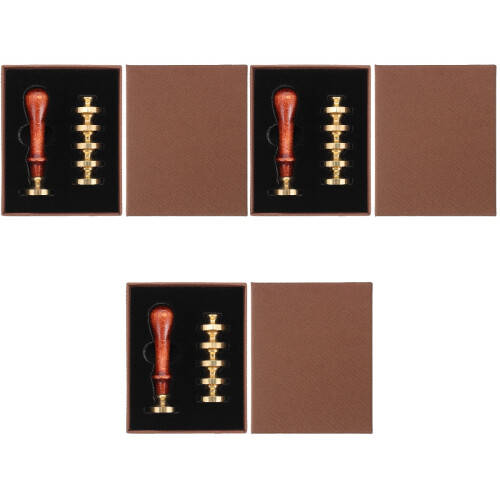 3 Sets Diy Sealing Wax Seal Stamp For Wedding Invitations 2