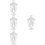 4Pcs Clear Jar For Candy Dried Fruit Chocolate Wedding Party Storage 8