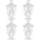 4Pcs Clear Jar For Candy Dried Fruit Chocolate Wedding Party Storage 6