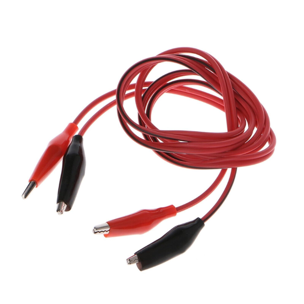 Test Leads With Clips Alligator Clip Jumper Wire, Electrical Test Lead Cable, Red Black 9067246100131