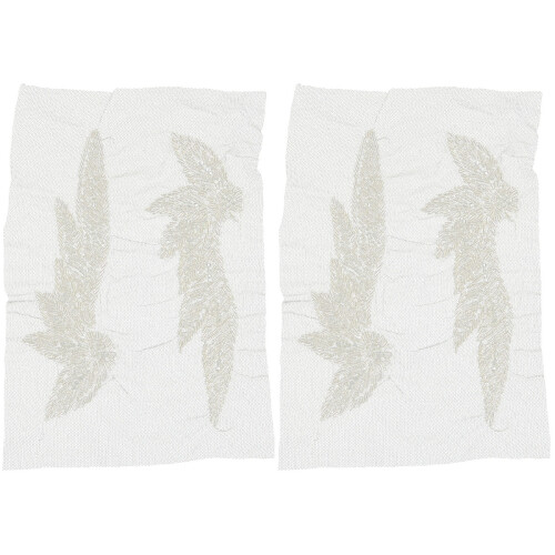 2 Paia Applique Con Perline E Ricami Da Cucire 1