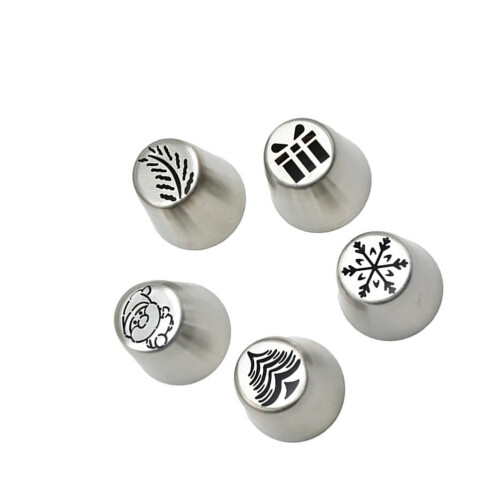 40 Pcs Christmas Pastry Nozzles Cupcake Cookie Baking Tool