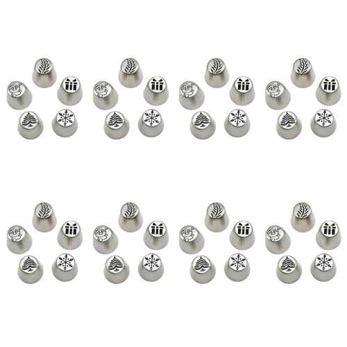 40 Pcs Christmas Pastry Nozzles Cupcake Cookie Baking Tool 2