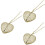 3Pcs Heart Locket Necklace Personalized Photo Charm 6