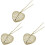 3Pcs Heart Locket Necklace Personalized Photo Charm 2
