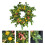 Στεφάνι λεμονιού άνοιξης, μοναδικό σχέδιο υφάσματος και χειροποίητη διακόσμηση 3
