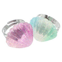 2Pz Colorati Resina Bambina Gioielli Tema Mare Party Bambini