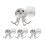 4Pcs Six Pronged Hook for Versatile Hanging-bright white 1