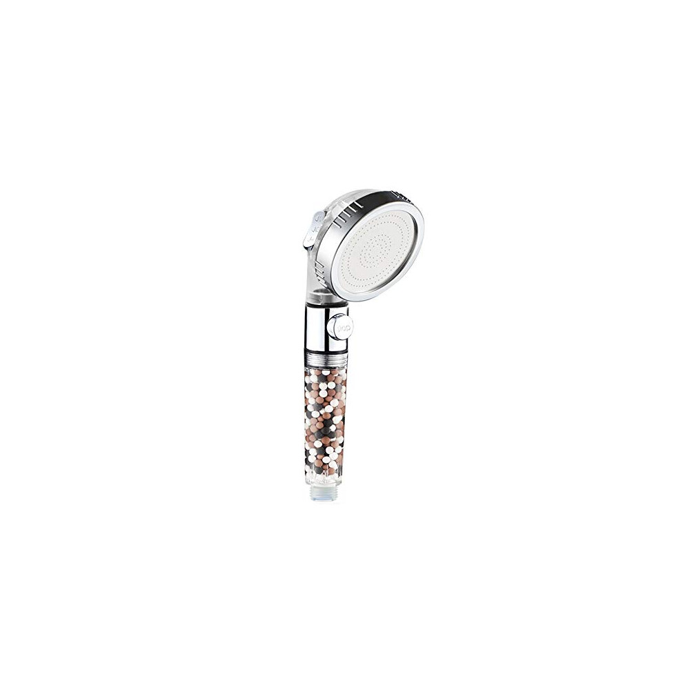 Ion Filter Shower Head 3 Modes Pressure Watersaving Handheld Shower Nozzle Bathroom Water Filter 9323874244488
