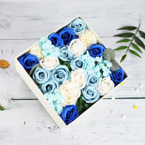 Real Looking Artificial Flowers, Romantic Blue Silk Blooms for Endless Decorating Options 2