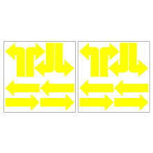 6 Pijl Sticker Richtingspijl Signaal Vloer Decals