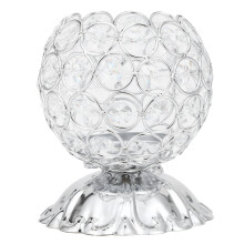 Candle Holder for Table Decoration, Decorative Ornament with Modern Decorative Candlelight Stand Design, Iron Candlestick Featuring Sparkling Crystal
