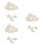 3Pz Decorazioni E Stelle Beige Per Bambini E 7