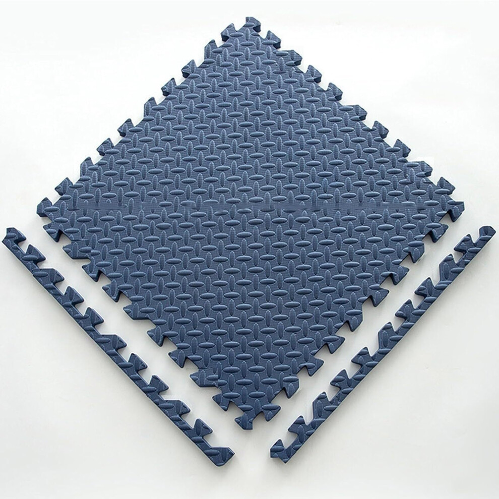 Interlocking Playmats 2.5 Cm Thickened Foam Crawling Mat Navy 30X30x2.5 Cm Diy Easy Install Floor Gym Puzzles Blue