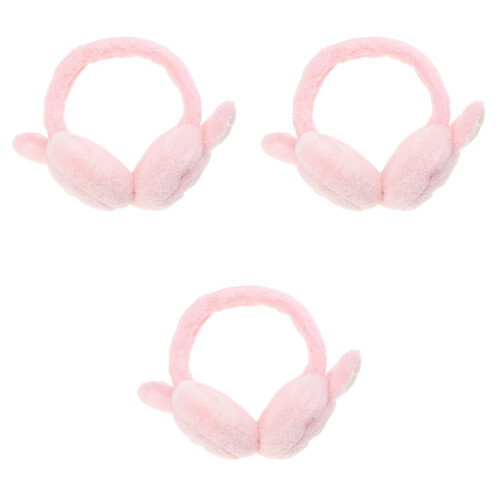 3Pcs Winter Children Ear Protector Rabbit Ear Earmuff Plush Warmer 2