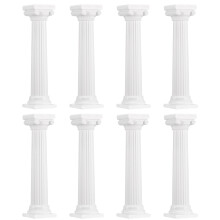 32Pcs White Roman Cake Separator Rods for Wedding