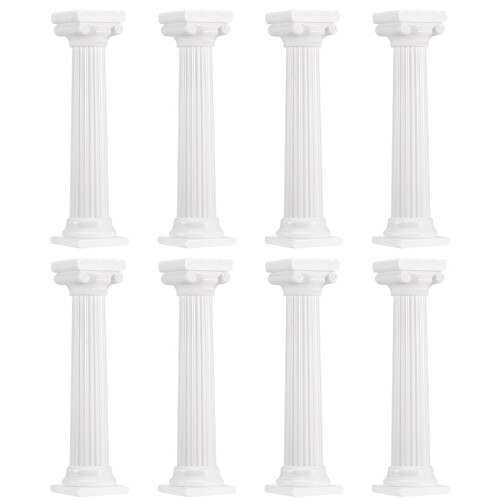 32Pcs White Roman Cake Separator Rods for Wedding