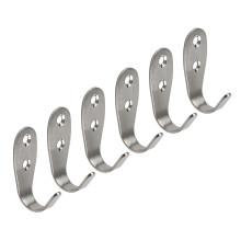 Portable Sturdy Door Hook Rack for Kitchen Bedroom and-Silver L