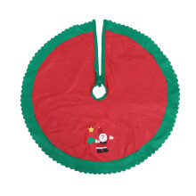 3Pcs Red Christmas Tree Apron Skirt Mat Ideal for Home and Store