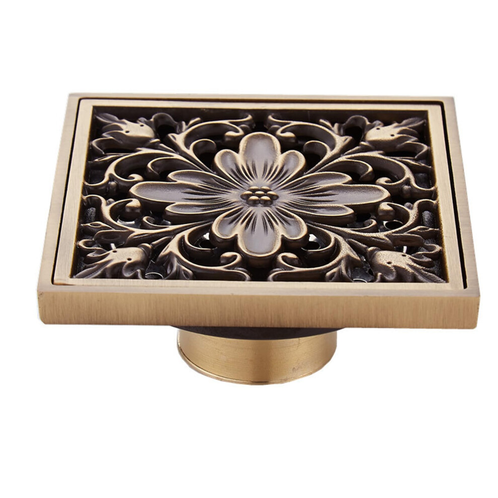 Antique Brass Shower Drain Hair Catcher Type 1 For Bathtub And Shower Retro Odor Proof Prevents Blockage Fast Drainage 9067246100568