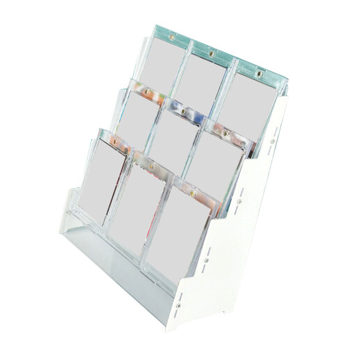 Space Saving Acrylic Card Display Case Baseball Card-White