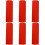 6 Rolls Red Xuan Paper Gift Tissue Chinese Calligraphy Roll 2