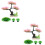 2Set Albero Decorativo Rosa Per Artificiale Sott'acqua 7