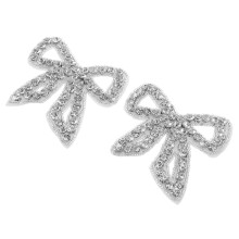8 Pcs Rhinestone Bow Iron On Patches For Diy Clothing Accessories