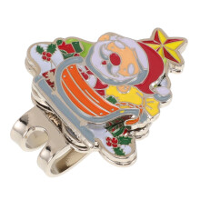 4Pcs Christmas Theme Magnetic Golf Hat Clip And Ball Marker