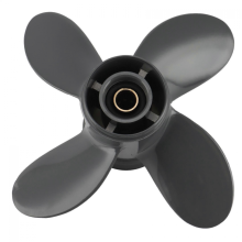 Elice cu 4 pale 9 1/4x10 compatibilă cu motorul outboard Honda și Yamaha BF8D/BF9.9D BF9.9/BF15A BF15D/BF20 cu 8 caneluri