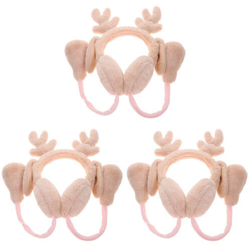 3Pcs Comfortable Plush Ear Muffs Warming Winter Ear Cover 1