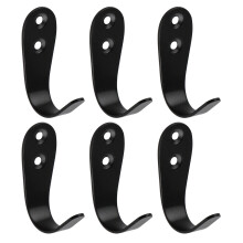 Without Drilling Door Hook Rack for Convenient Storage-Black L