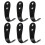 Without Drilling Door Hook Rack for Convenient Storage-Black L 1