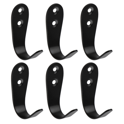 Without Drilling Door Hook Rack for Convenient Storage-Black L