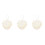 3Pcs Romantic Beige Rose Heart Wedding Ring Pillow Case for Storage 5