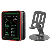 Detector de calitate a aerului Tuya WiFi 15 în 1, portabil pentru uz casnic, AQI PM0.3 PM1.0 PM2.5 PM10 CO CO2 TVOC HCH