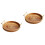 2 Unidades Cesta Trançada Rattan Com 28X4Cm 4