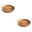 2 Unidades Cesta Trançada Rattan Com 28X4Cm 6