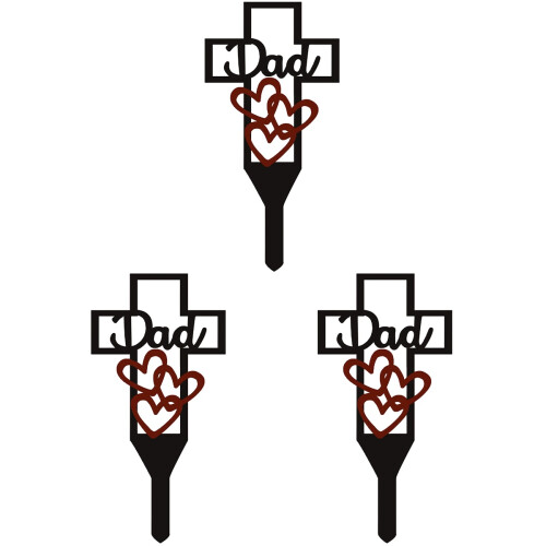 3 Unidades Cruz De Metal Para E 1