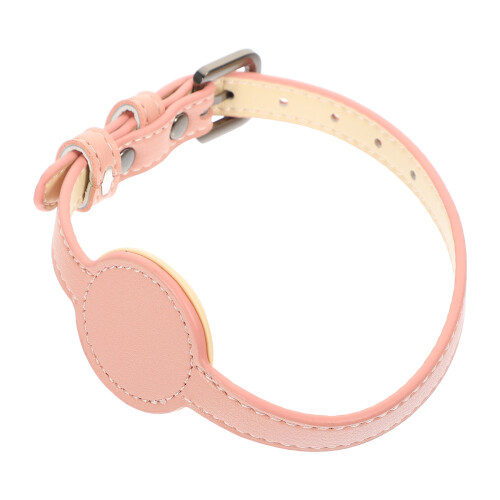 5Pcs Comfortable Pink Adjustable Cat Collars with Portable Tracer Case