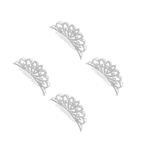 4 Unidades Tiara Para Com Cristais Para 1